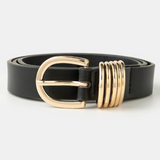 Reece Multi Ring Vegan Leather Belt