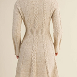 Addison Cable Flare Sweater Dress