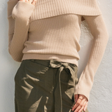 Charlotte Foldover Off The Shoulder Sweater