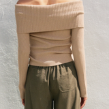 Charlotte Foldover Off The Shoulder Sweater