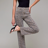 Ella Cheetah Print High Rise Classic Straight