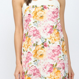 Stacey Floral Scalloped Mini Dress