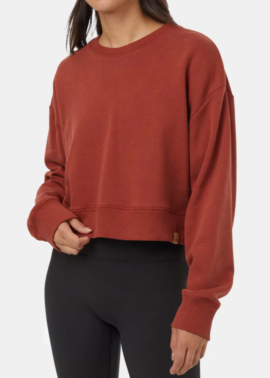 Tentree - Womens - Tops - Sweaters - TreeFleece Oversized Cropped Crew - MTT Collective