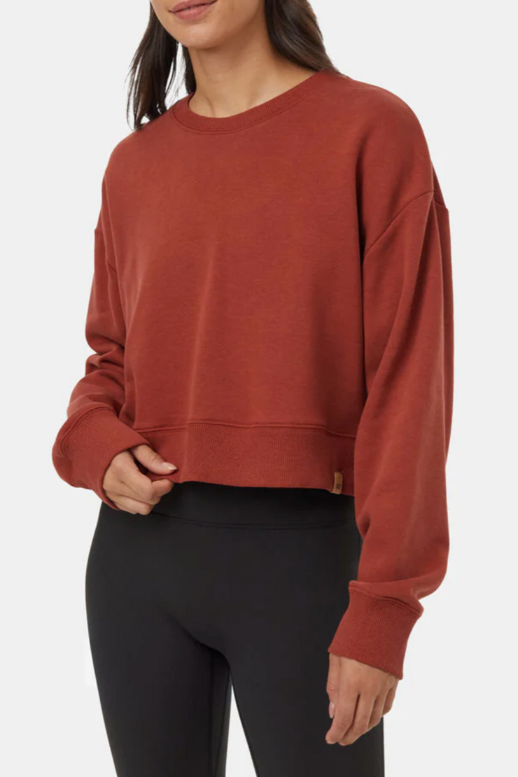 Tentree - Womens - Tops - Sweaters - TreeFleece Oversized Cropped Crew - MTT Collective