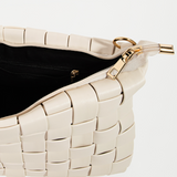 Gia Faux Leather Basket Weave Hand Bag