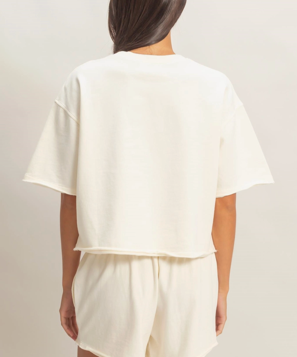 Lori Raw Hem Relaxed Shorts