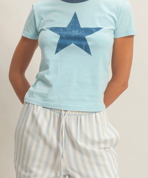 Jada Star Graphic Crew Neck Tee