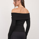 Lakeside Off Shoulder Knit Sweater