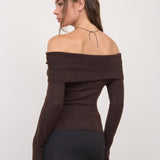 Lakeside Off Shoulder Knit Sweater