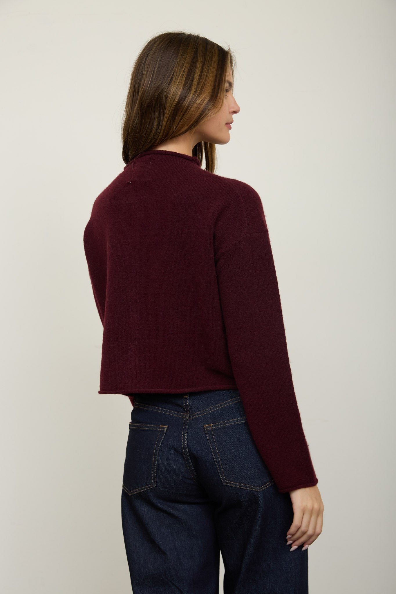 Clover Mock Neck Knit Cardigan