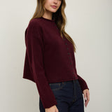 Clover Mock Neck Knit Cardigan