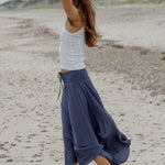 Sea Bound Skirt in Slate Blue - MTT Collective
