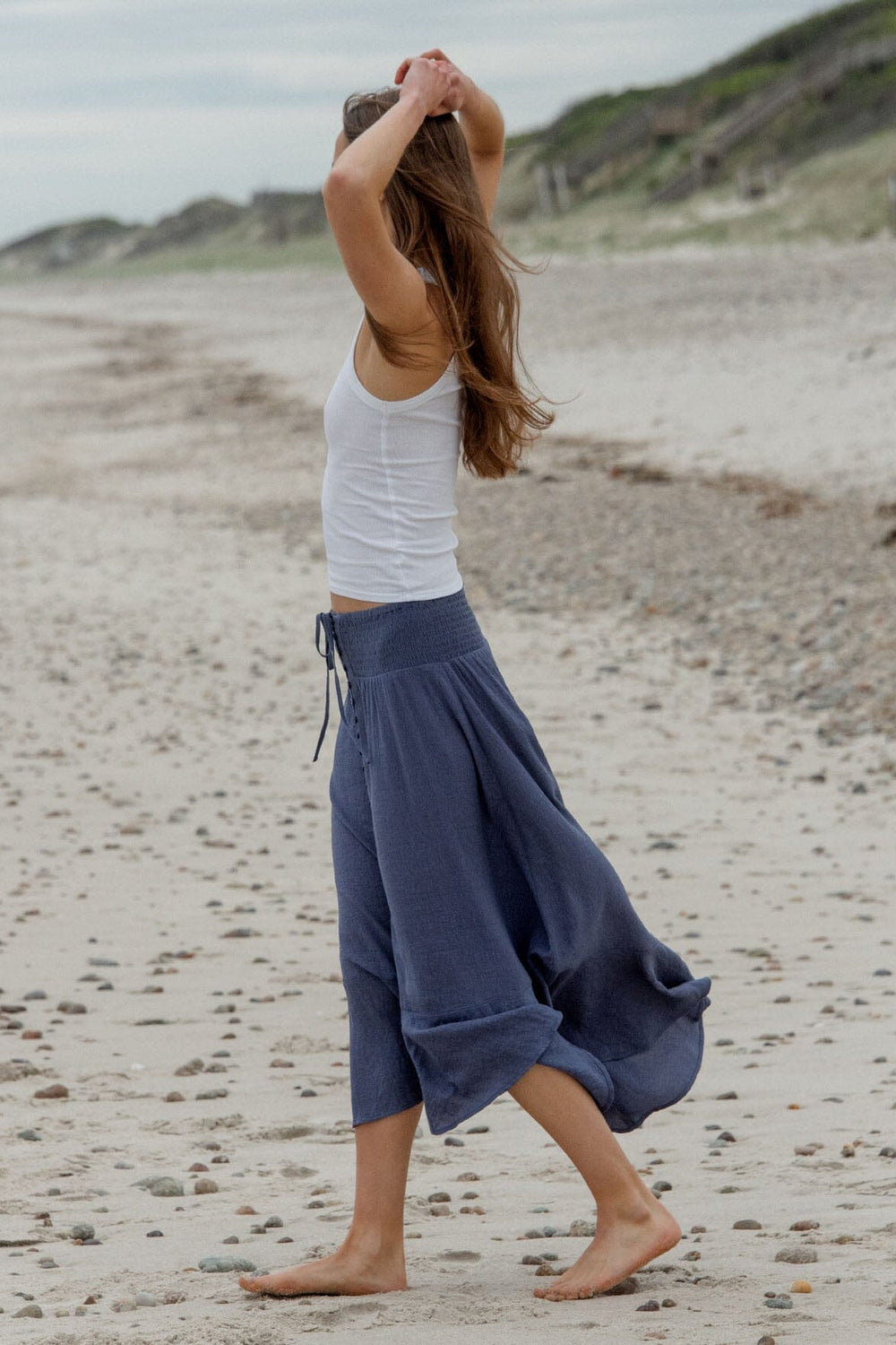 Sea Bound Skirt in Slate Blue - MTT Collective