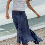 Sea Bound Skirt in Slate Blue - MTT Collective