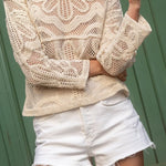Lani Crochet Top in Natural - MTT Collective