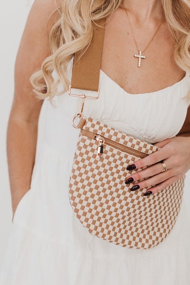 Westlyn Woven Bum Bag in Brown