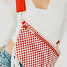 Westlyn Woven Bum Bag in Checkered Cherry