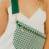 Westlyn Woven Bum Bag in Checkered Emerald