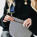 Westlyn Woven Bum Bag in Checkered Navy