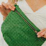 Westlyn Woven Bum Bag in Emerald