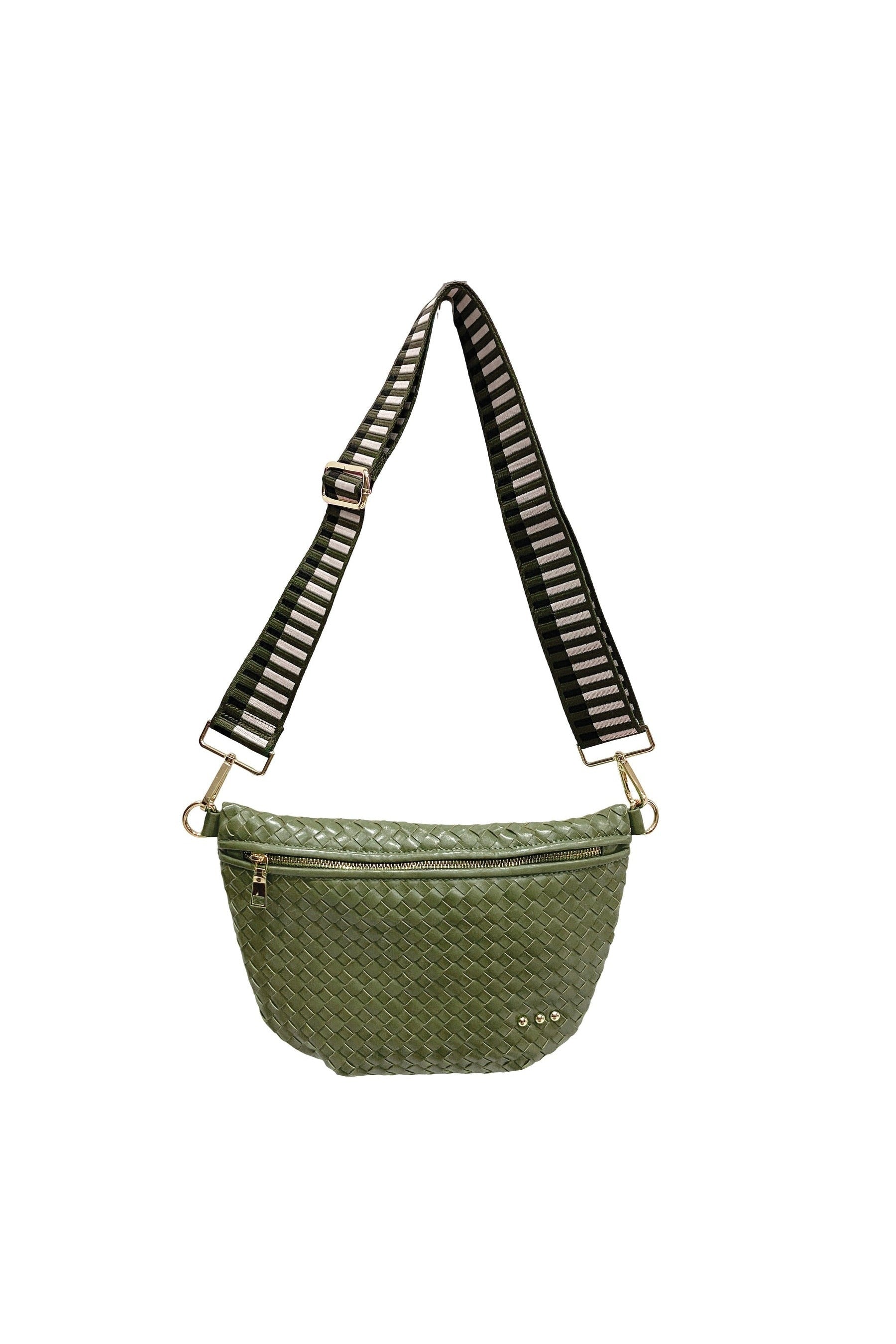 Westlyn Woven Bum Bag in Olive
