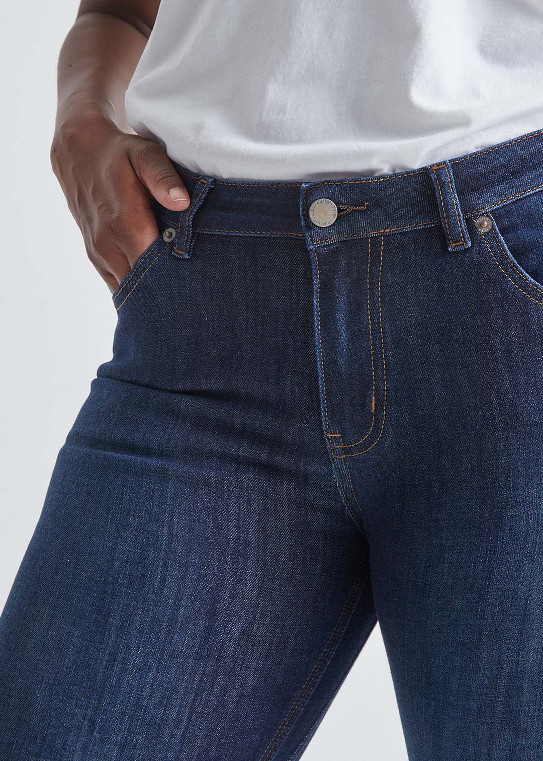 Iconic Dark Wash Slim Straight Stretch Jeans - MTT Collective