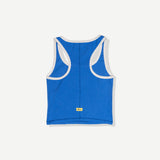 Relax Ribbed Graphic Tank - Blue - MTT Collective