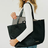 Walker Woven Laptop Sleeve - Checkered Black
