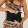 Wrenlee Woven Flap Crossbody - Black