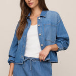 Erin Denim Jacket in Dreamstate, front