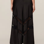 Kori Lace Midi Skirt in Black, back