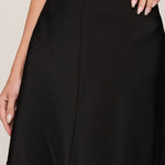 Kori Lace Midi Skirt in Black, lace cutaway detail