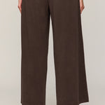 Scout Jersey Crop Flare Pant in Dark Chocolate - back