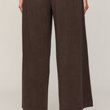 Scout Jersey Crop Flare Pant in Dark Chocolate - back