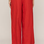Scout Linen Pant in Chili Pepper - back