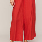 Scout Linen Pant in Chili Pepper - front