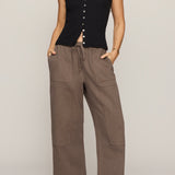 Kit Twill Carpenter Pant in Pebble Coast - full look
