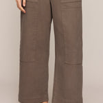 Kit Twill Carpenter Pant in Pebble Coast - front