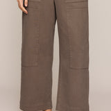 Kit Twill Carpenter Pant in Pebble Coast - front
