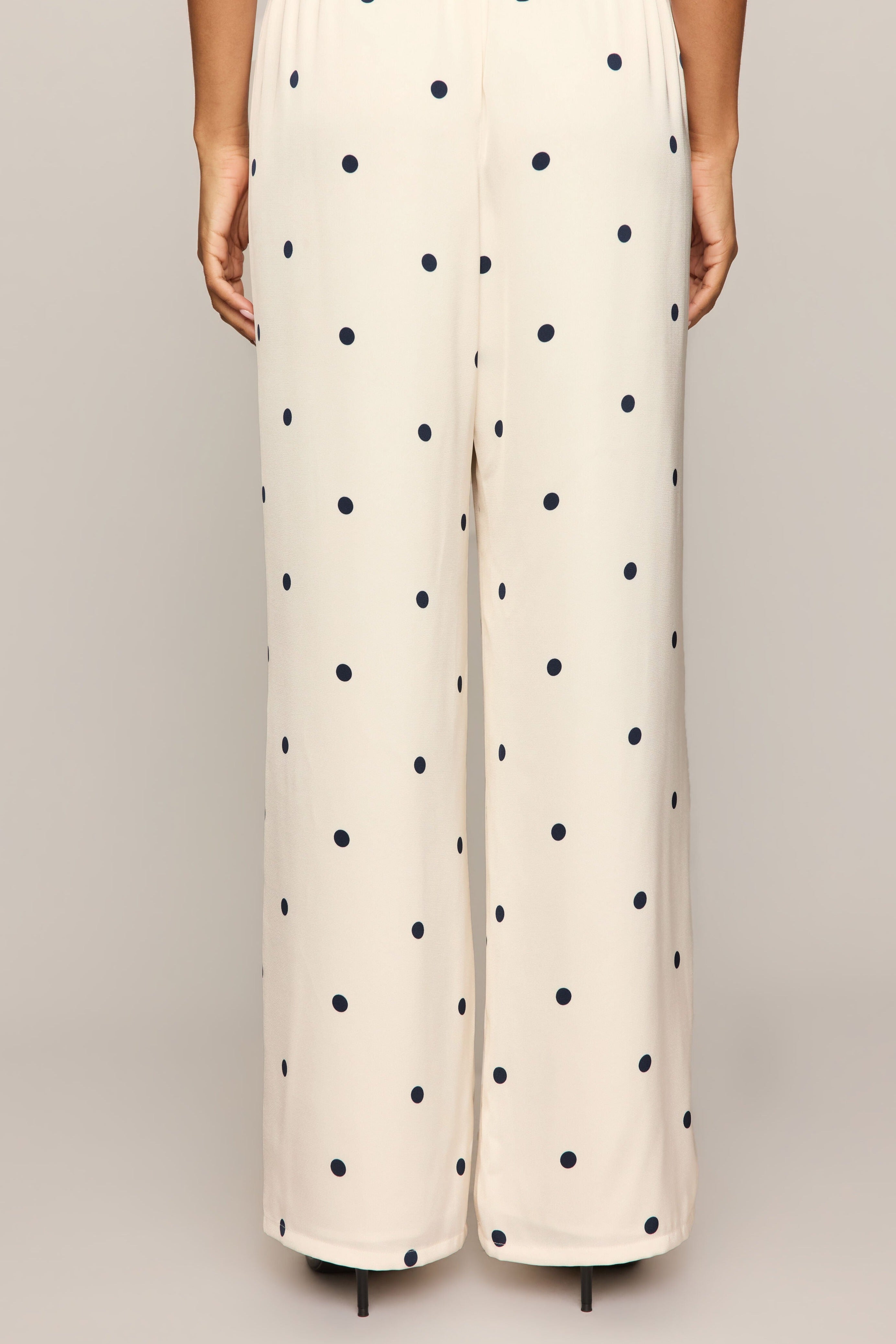 Lara Dot Pant in Sea Salt - back