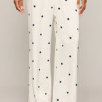 Lara Dot Pant in Sea Salt - front