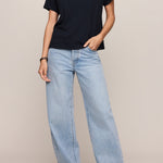 Nomad Slub V-Neck Tee in Eclipse - full look