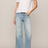 Nomad Slub V-Neck Tee in White - full look