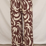 Denise Printed Pattern Tie Pants