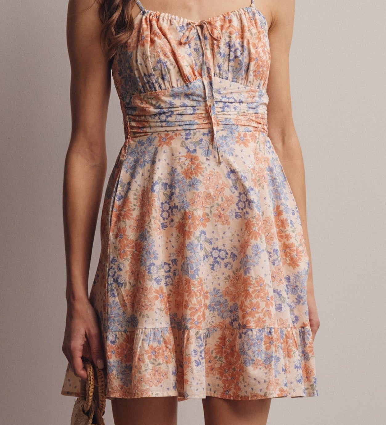 Sunset Ruffle Mini Dress