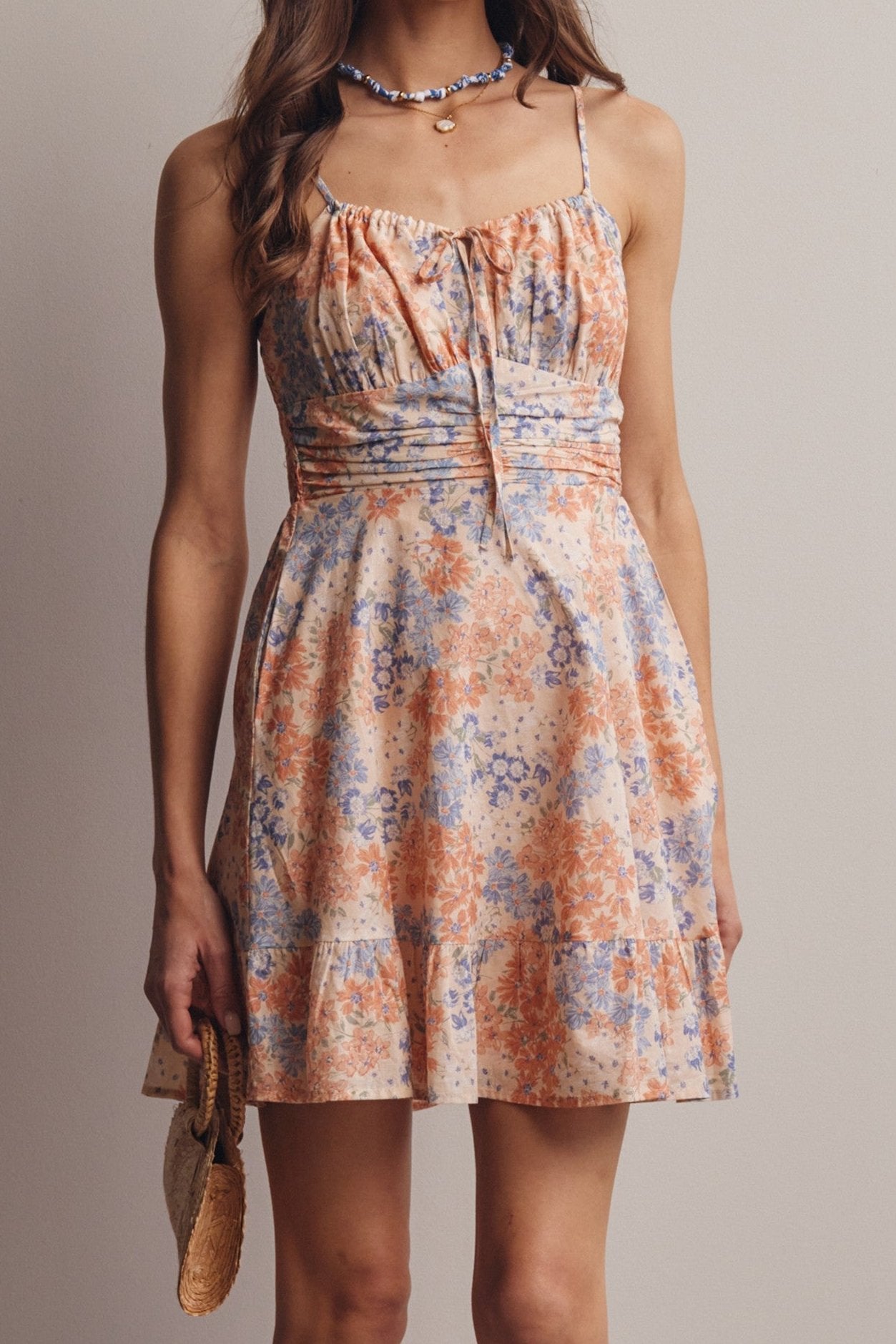 Sunset Ruffle Mini Dress