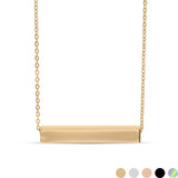 Sandra Square 4 Sided Horizontal Bar Necklace