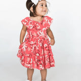 FIONA FLUTTER SLEEVE MINI DRESS | CORAL - MTT Collective
