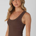 Nora Reversible Ribbed Tank in French Roast
