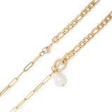 Mallory Freshwater Pearl Charm Necklace